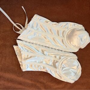 Vintage Satin White Corset